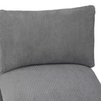 WestinTrends Hearthside Chaise Longue d'Intérieur 68,5 po en Velours Côtelé