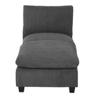 WestinTrends Hearthside Chaise Longue d'Intérieur 68,5 po en Velours Côtelé