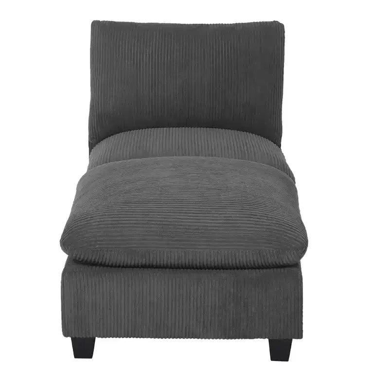 WestinTrends Hearthside Chaise Longue d'Intérieur 68,5 po en Velours Côtelé