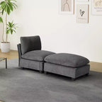 WestinTrends Hearthside Chaise Longue d'Intérieur 68,5 po en Velours Côtelé