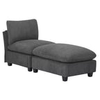 WestinTrends Hearthside 68.5 Corduroy Upholstered Indoor Chaise Lounge Chair