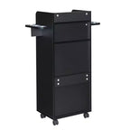 Chariot de rangement Karl Home Beauty pour salon noir