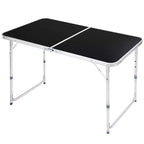 Karl Home 4Ft. Brwon Rectangular Patio Folding Table Aluminum