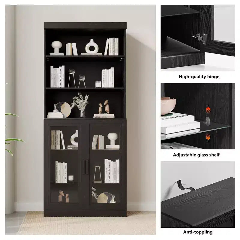Casier en verre | Élégant. Grande capacité de rangement, pratique et esthétique. Garde la maison bien rangée.