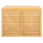 Panier à linge double compartiment Lahiri avec doublure - STG1904 - Naturel/Beige - Safavieh