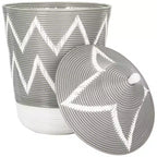 Panier à linge Reina - HAC6004 - Gris/Blanc - Safavieh