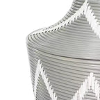 Panier à linge Reina - HAC6004 - Gris/Blanc - Safavieh