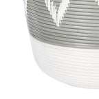Panier à linge Reina - HAC6004 - Gris/Blanc - Safavieh