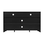 Merrick Lane 58 Buffet quatre portes de style moderne du milieu du siècle, meuble TV avec étagères, convient aux téléviseurs jusqu'à 65 pouces