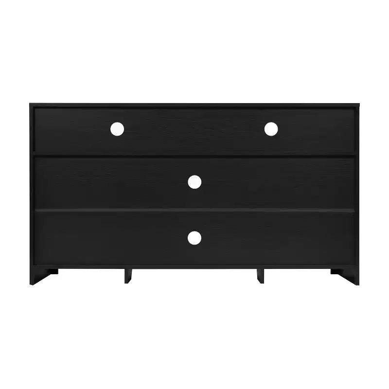 Merrick Lane 58 Buffet quatre portes de style moderne du milieu du siècle, meuble TV avec étagères, convient aux téléviseurs jusqu'à 65 pouces