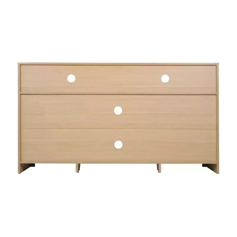 Merrick Lane 58 Buffet quatre portes de style moderne du milieu du siècle, meuble TV avec étagères, convient aux téléviseurs jusqu'à 65 pouces