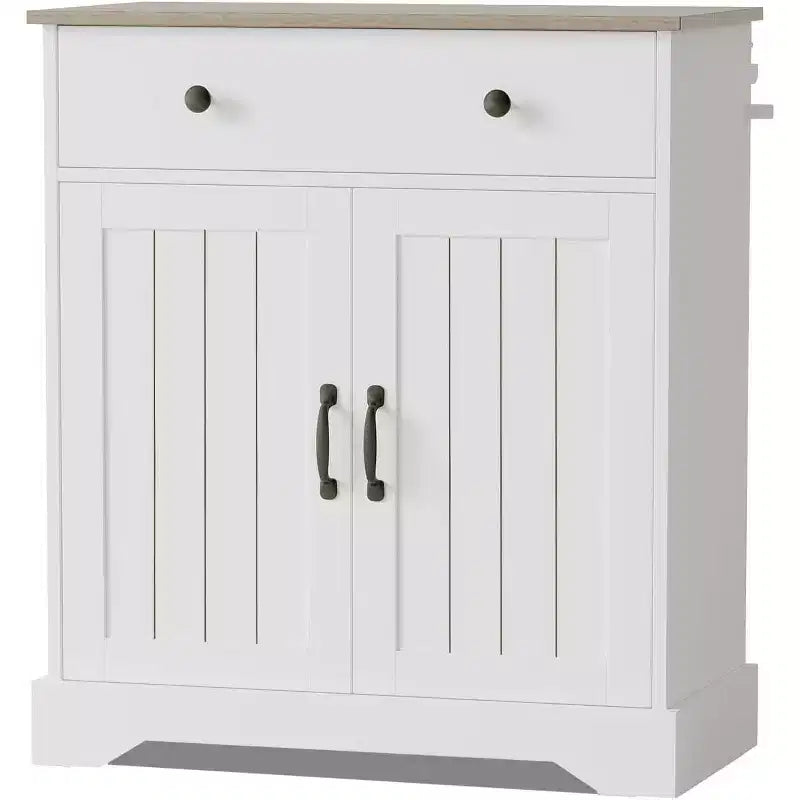 29.5 Buffet de Bahut Moderne, Table de Buffet Bar à Café Moderne, Étagères Réglables, Meuble de Rangement de Cuisine en Bois, pour Salon, Entrée