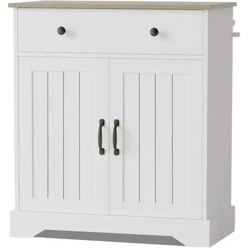 29.5 Buffet de Bahut Moderne, Table de Buffet Bar à Café Moderne, Étagères Réglables, Meuble de Rangement de Cuisine en Bois, pour Salon, Entrée