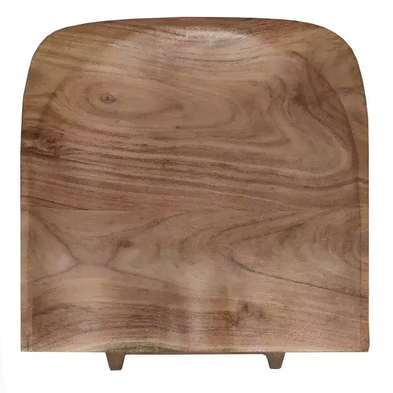Tabouret de bar sans dossier Royal Hampton 29 pouces, siège en bois de selle fait main, bois d'acacia