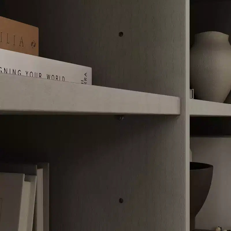 Meuble TV industriel Famapy pour le salon : Portes coulissantes en verre, étagères réglables, console multimédia au design intelligent et peu encombrant