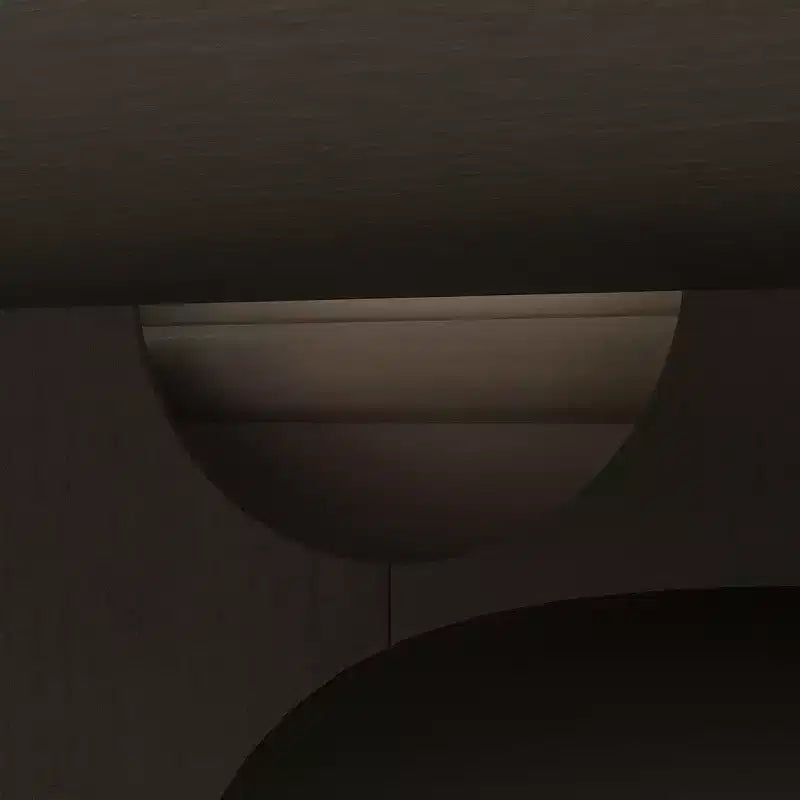 Meuble TV industriel Famapy pour le salon : Portes coulissantes en verre, étagères réglables, console multimédia au design intelligent et peu encombrant
