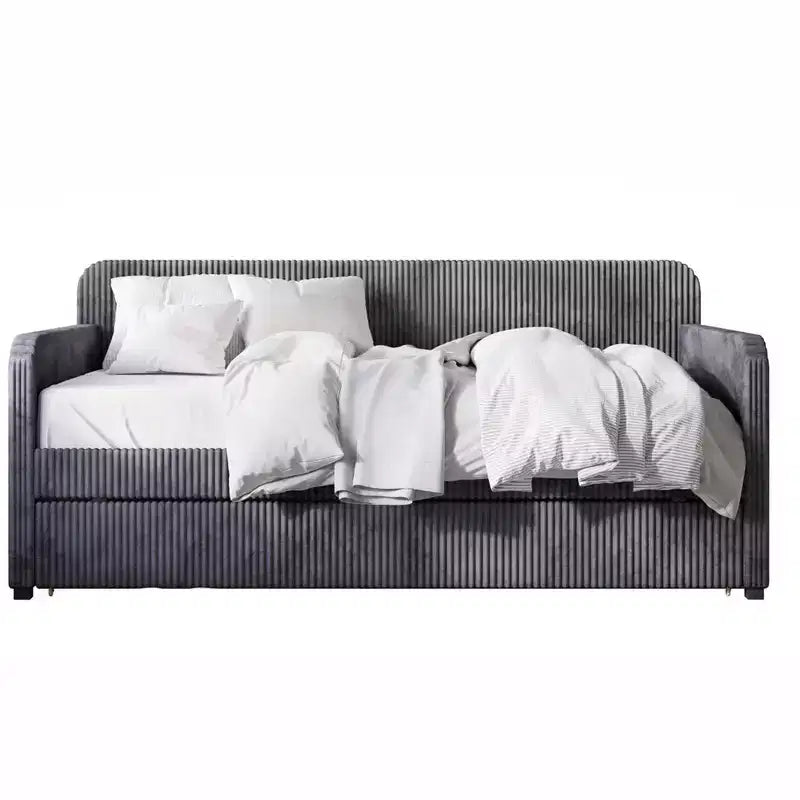 Lit de repos double rembourré avec lit gigogne Home Design Melissa