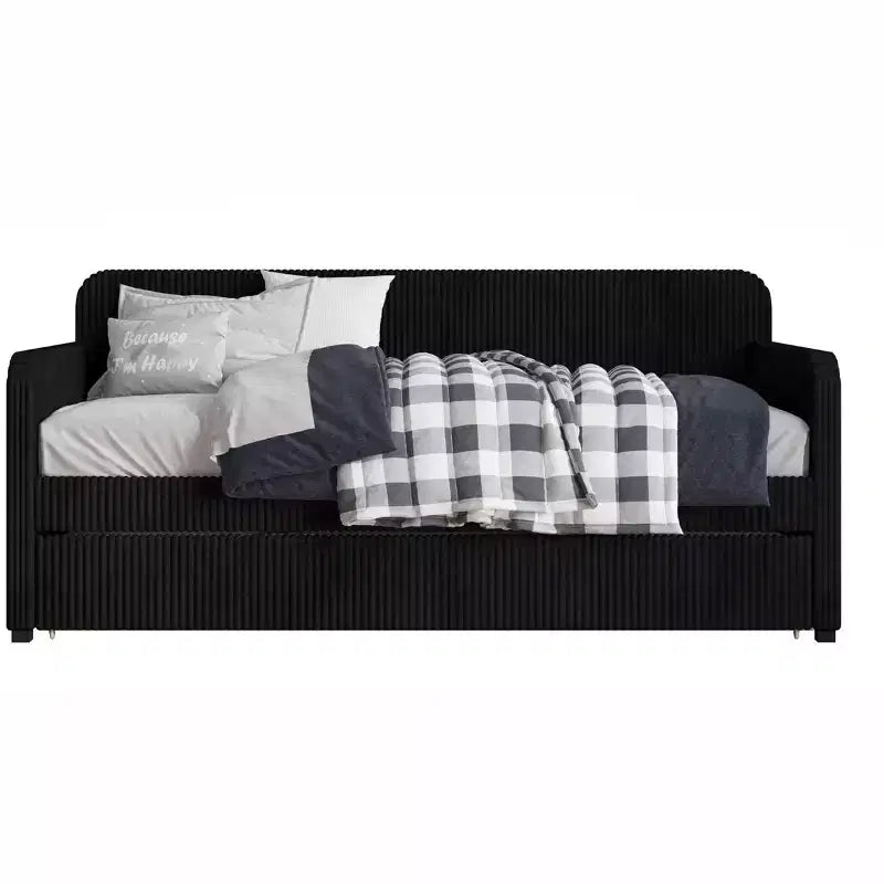 Lit de repos double rembourré avec lit gigogne Home Design Melissa