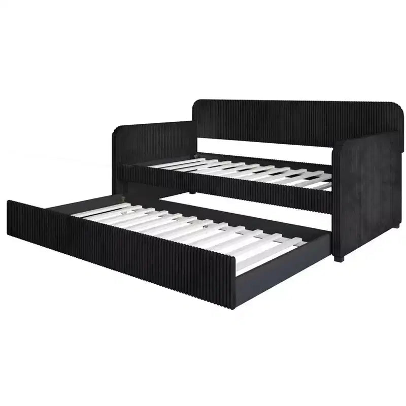 Lit de repos double rembourré avec lit gigogne Home Design Melissa