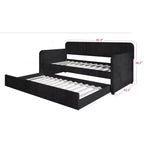 Lit de repos double rembourré avec lit gigogne Home Design Melissa