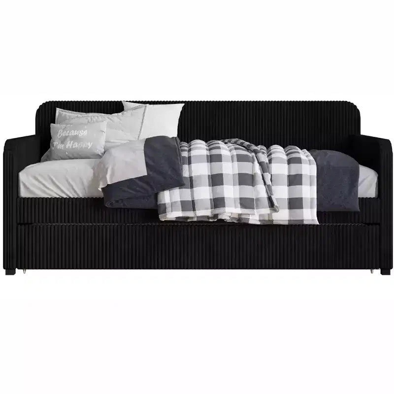 Lit de repos double rembourré avec lit gigogne Home Design Melissa