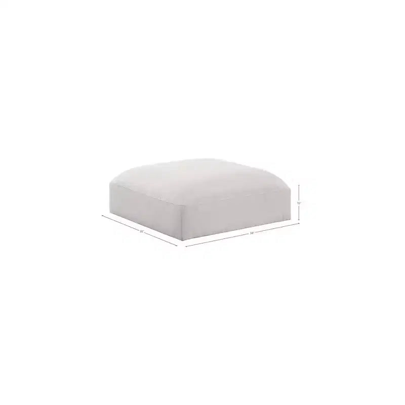 Meridian Furniture, Pouf en tissu polyester Ease