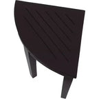 HomeRoots Compact Teak Corner Shower Or Outdoor Bench With Shelf In Brown Finish