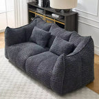 Fauteuil poire moelleux avec cœur en mousse haute résilience pour deux personnes