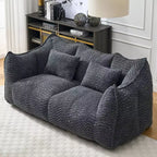 Fauteuil poire moelleux avec cœur en mousse haute résilience pour deux personnes
