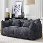 Fauteuil poire moelleux avec cœur en mousse haute résilience pour deux personnes