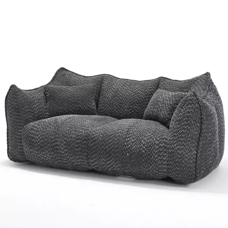 Fauteuil poire moelleux avec cœur en mousse haute résilience pour deux personnes