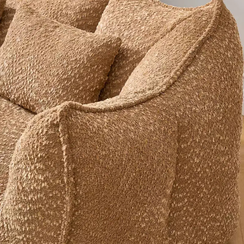 Fauteuil poire moelleux avec cœur en mousse haute résilience pour deux personnes