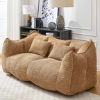 Fauteuil poire moelleux avec cœur en mousse haute résilience pour deux personnes