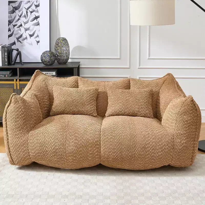 Fauteuil poire moelleux avec cœur en mousse haute résilience pour deux personnes