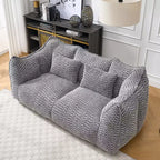 Fauteuil poire moelleux avec cœur en mousse haute résilience pour deux personnes