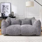Fauteuil poire moelleux avec cœur en mousse haute résilience pour deux personnes