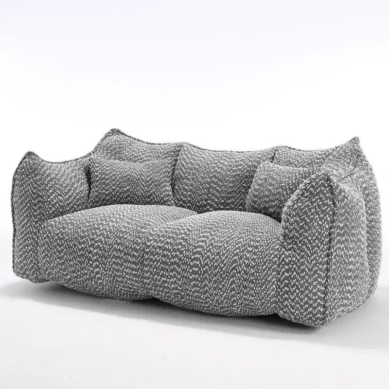 Fauteuil poire moelleux avec cœur en mousse haute résilience pour deux personnes