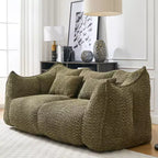 Fauteuil poire moelleux avec cœur en mousse haute résilience pour deux personnes