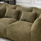 Fauteuil poire moelleux avec cœur en mousse haute résilience pour deux personnes
