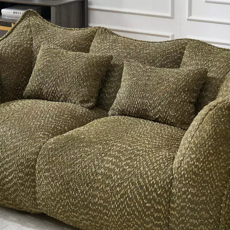Fauteuil poire moelleux avec cœur en mousse haute résilience pour deux personnes