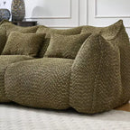 Fauteuil poire moelleux avec cœur en mousse haute résilience pour deux personnes