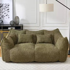 Fauteuil poire moelleux avec cœur en mousse haute résilience pour deux personnes