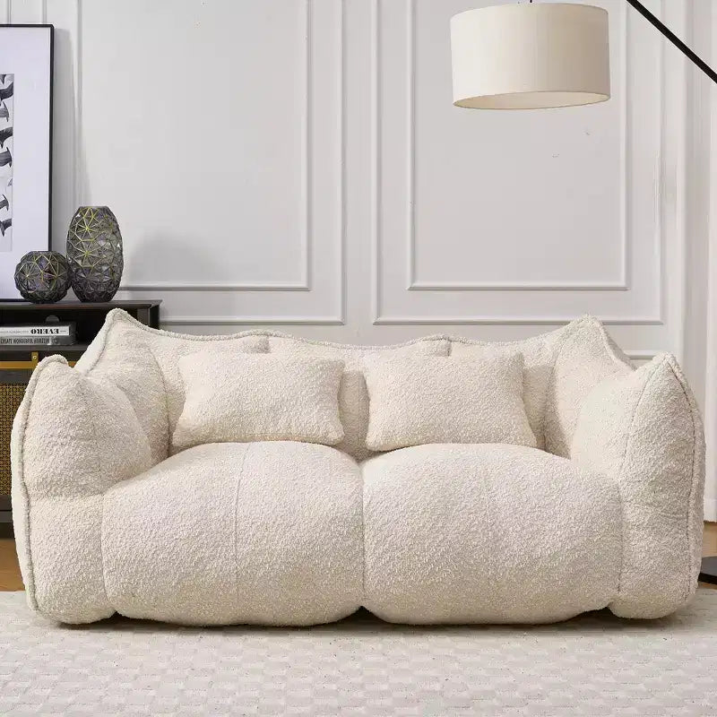 Fauteuil poire moelleux avec cœur en mousse haute résilience pour deux personnes