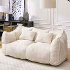 Fauteuil poire moelleux avec cœur en mousse haute résilience pour deux personnes