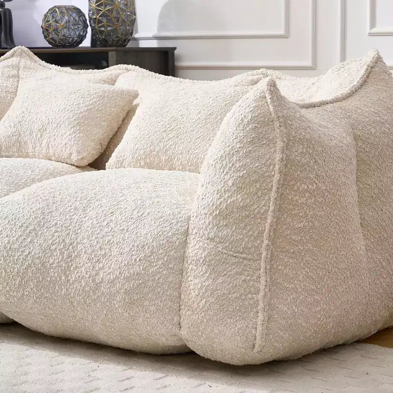 Fauteuil poire moelleux avec cœur en mousse haute résilience pour deux personnes