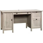 Bureau d'ordinateur HomeStock en bois de 76 cm de hauteur, couleur marron, avec tiroir multifonction