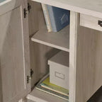 Bureau d'ordinateur HomeStock en bois de 76 cm de hauteur, couleur marron, avec tiroir multifonction