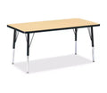 Jonti-Craft Berries Elementary Height Color Top Rectangle Table (24 x 48) in Black