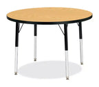 Jonti-Craft Berries Adult Height Color Top Round Table (36 x 36) in Black