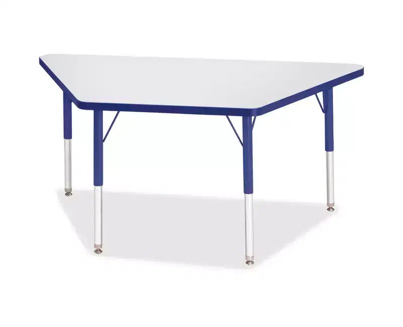 Table trapézoïdale Jonti-Craft Berries Prism Edge hauteur élémentaire (24 x 48) bleue